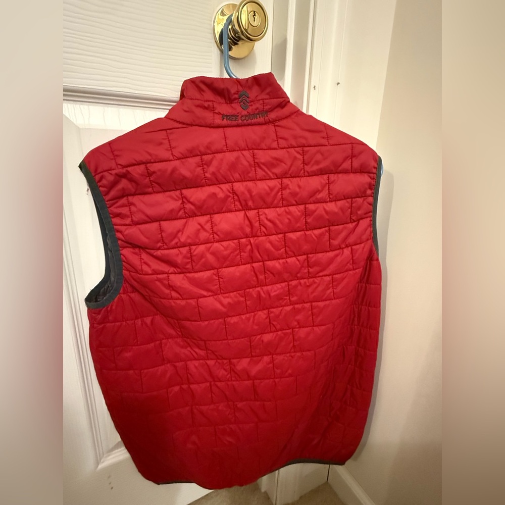 Free Country Vibrant Red Quilted Vest